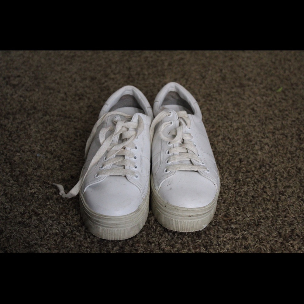 Marc fisher white platform sneaker